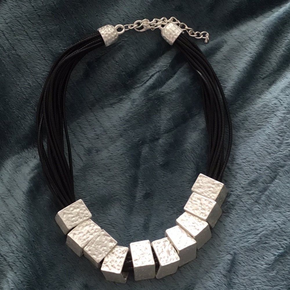 Black corded necklace